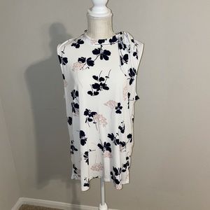 Ann Taylor Factory Sleeveless Tie Neck Top